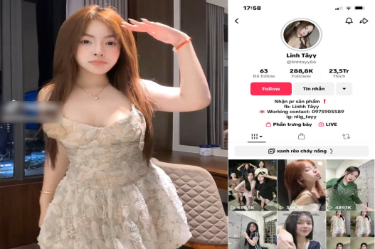 jav momo Lộ clip sex em tiktoker Linh Tây